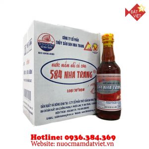 Nước mắm 584 Nha Trang 30 độ đạm nhựa - Thùng 6 chai