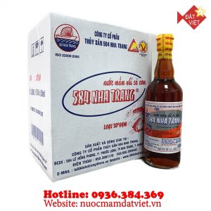 Nước mắm 584 Nha Trang 30 độ đạm thủy tinh