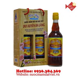 Nước mắm Ba Làng 32 độ đạm 500ml - xách 2 chai