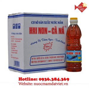 Nước mắm Hai Non Cà Ná 30 độ đạm 500ml (Thùng 6 chai)