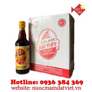 Nước mắm Hải Việt Nha Trang 45 độ đạm - Thùng 6 chai