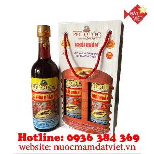 Nước mắm Khải Hoàn Phú Quốc 40 độ đạm 520ml - Xách 2 chai