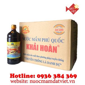 Nước mắm Khải Hoàn Phú Quốc 43 độ đạm 1 lít (chai nhựa)