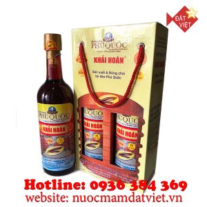 Nước mắm Khải Hoàn Phú Quốc 43 độ đạm 520ml - Xách 2 chai